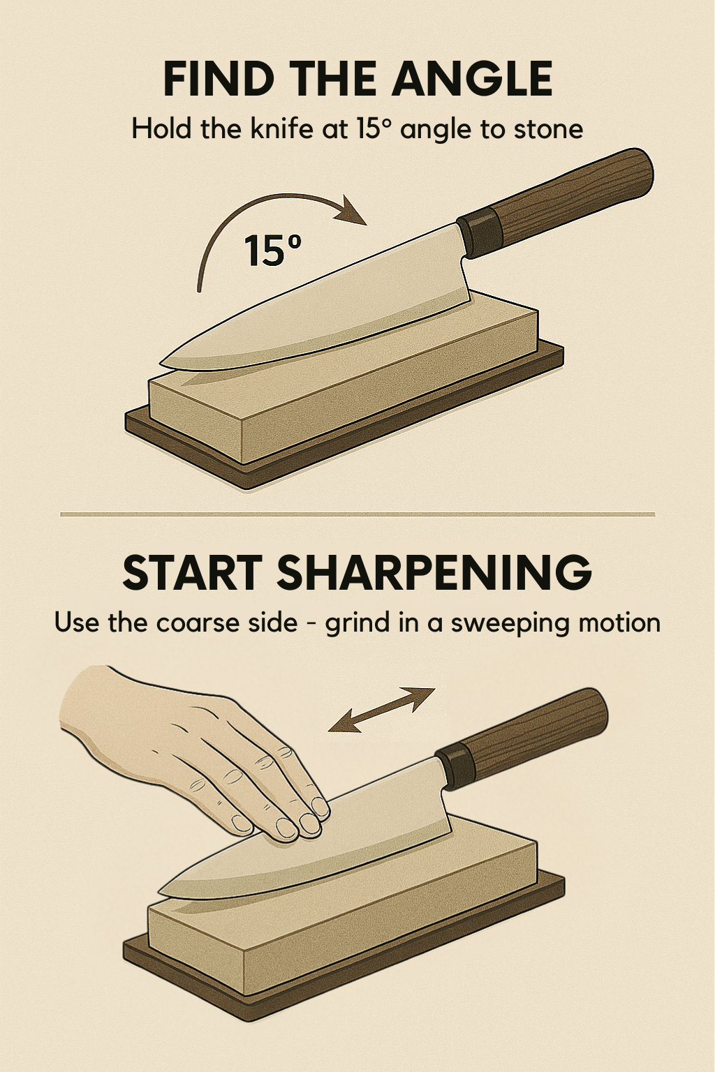 Japanese Knife Sharpening Infographic