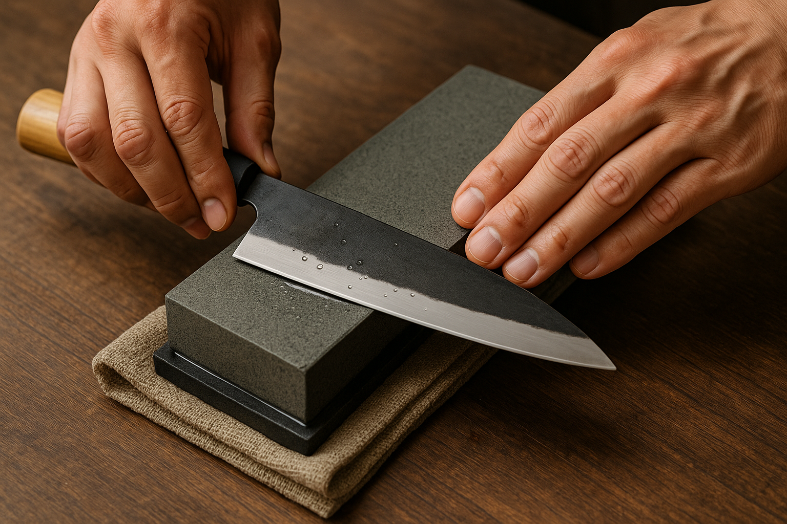 How to Sharpen a Japanese Knife (Step-by-Step Whetstone Guide)